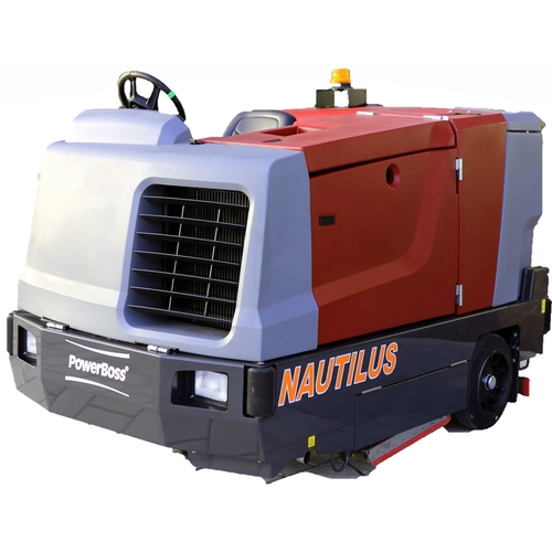 POWERBOSS NAUTILUS BATTERY RIDE ON SCRUBBER DRYER ALBARIQ EQUIPMENT