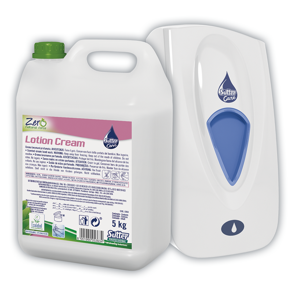 SUTTER HAND LOTION CREAM ECOLABEL ALBARIQ EQUIPMENT